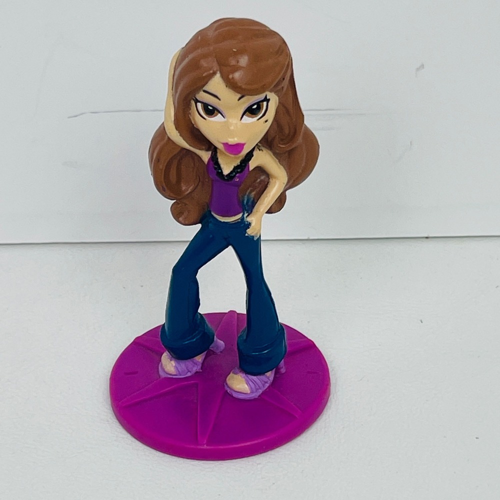 MGA Bratz Yasmin Mini Figure Purple Star Base Cake Topper Y2K Bakery Crafts